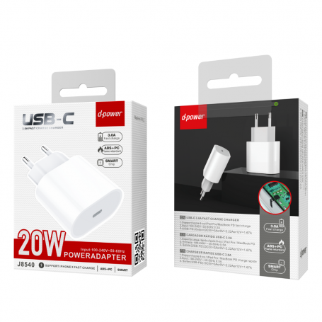 Adaptateur Secteur Type-C 20W