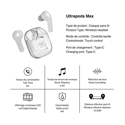 Écouteurs Bluetooth Ultrapods Max